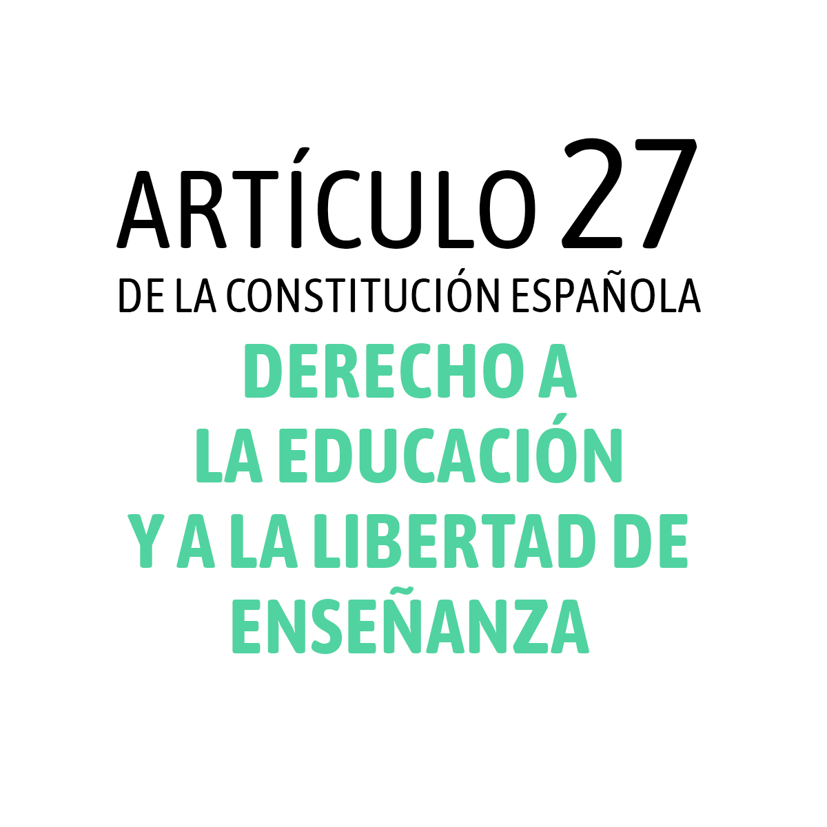Artículo 27 de la Constitución española – ProfeVio